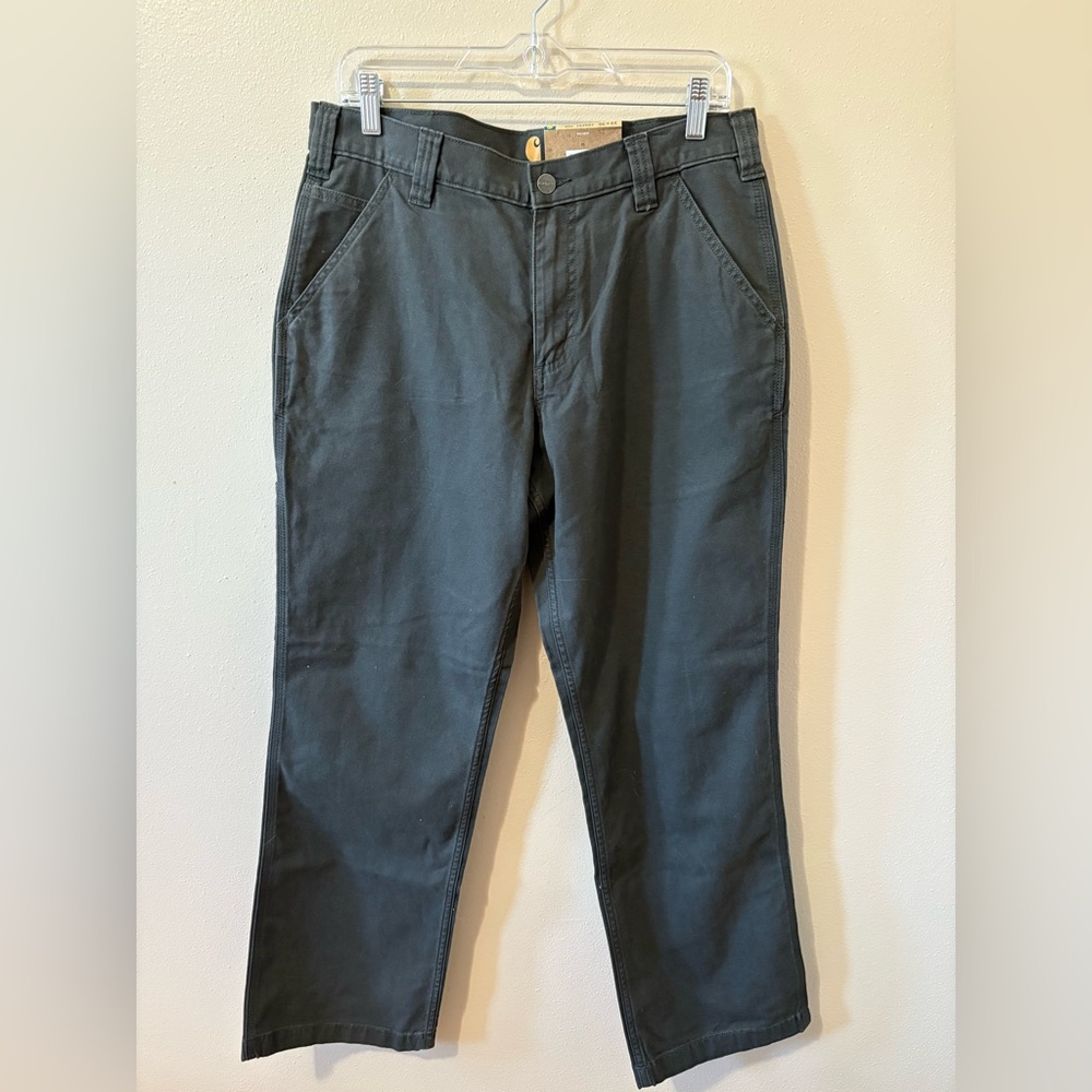 Carhartt Rugged Flex Rigby Dungaree Pants in Charcoal NWT!! Size 33x30